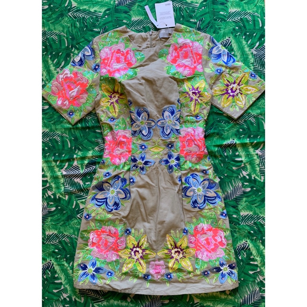 ASOS Floral Embroidered Sequins Dress